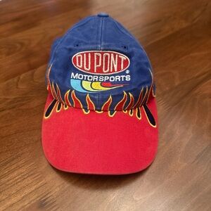 Vintage DuPont Motorsports NASCAR Blue and Red Cap